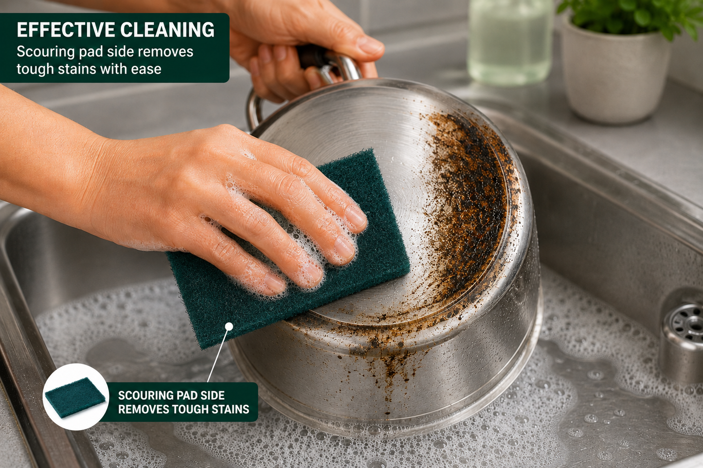 Scouring Pads - Regular (2 In 1)