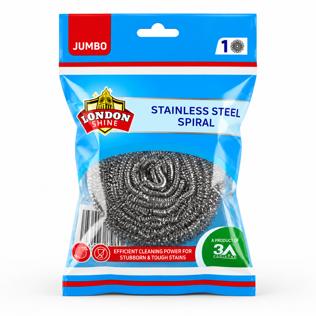 Stainless Steel Spiral - Jumbo (1 Pc)