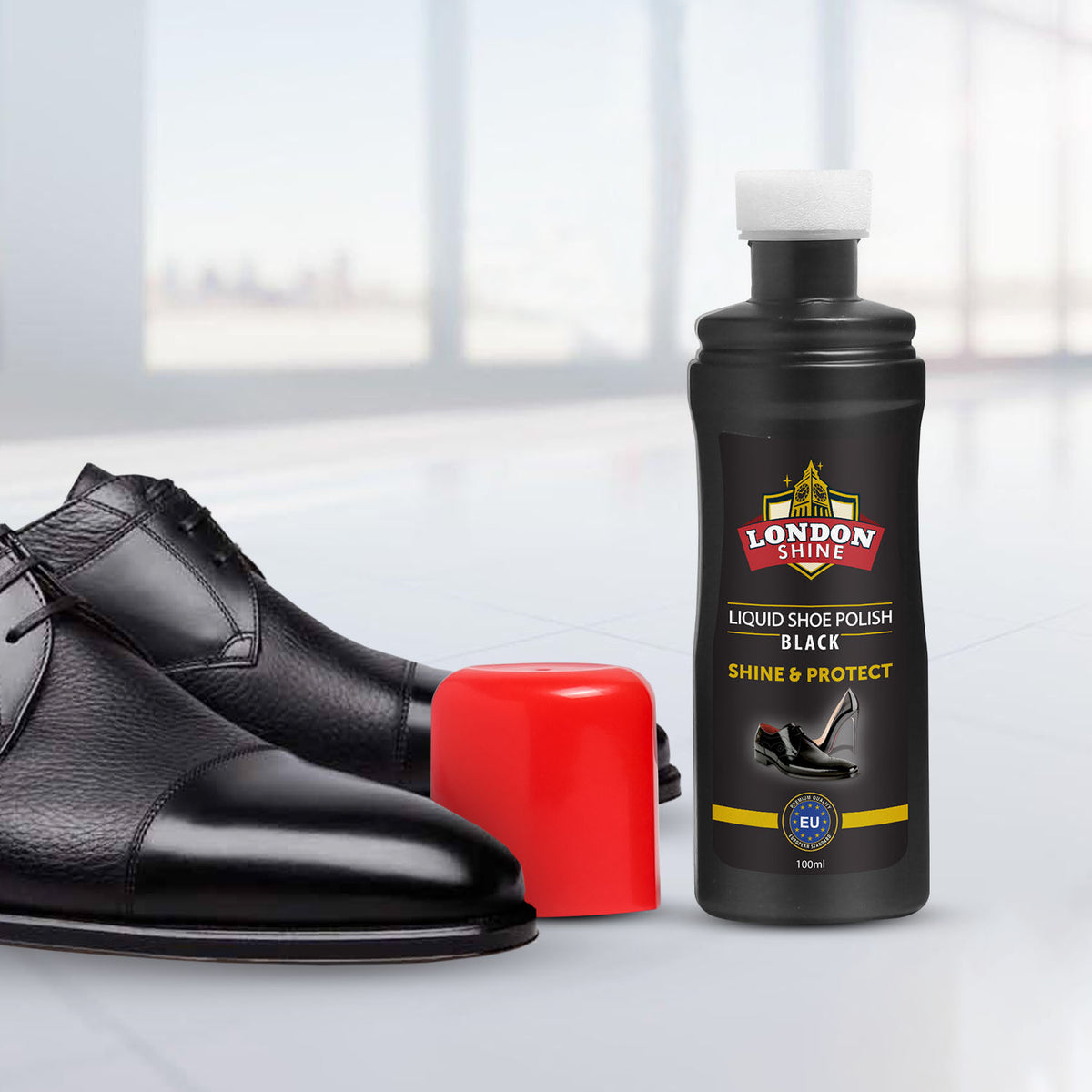 Liquid Shoe Polish Black (100ml)