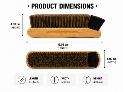 Shoe Brush (Double with Applicator)