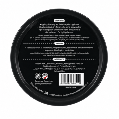 Wax Shoe Polish Black (50ml)