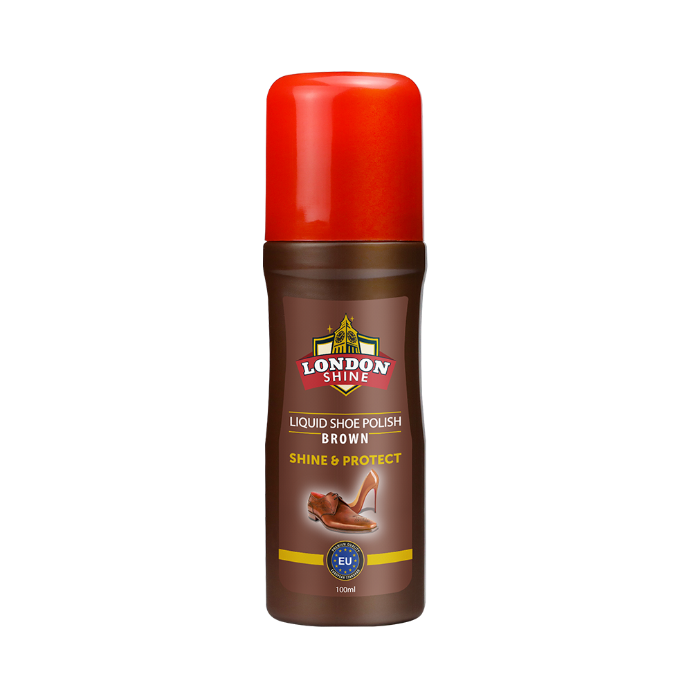 Liquid Shoe Polish Brown (100ml)