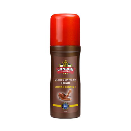 Liquid Shoe Polish Brown (100ml)