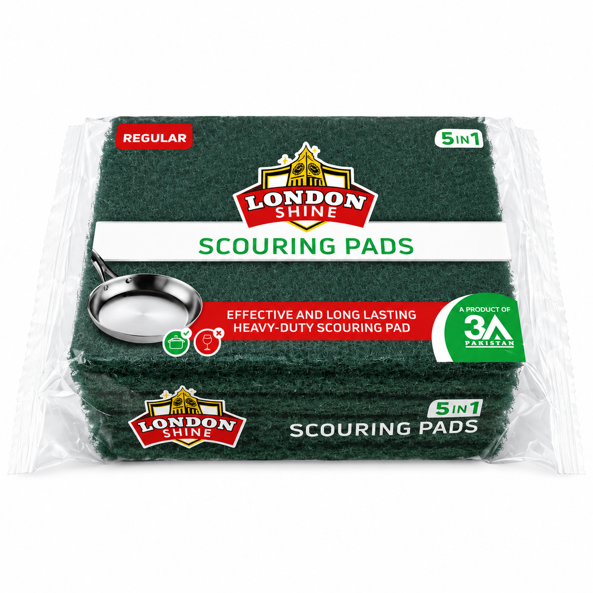 Scouring Pads - Regular (5 In 1)