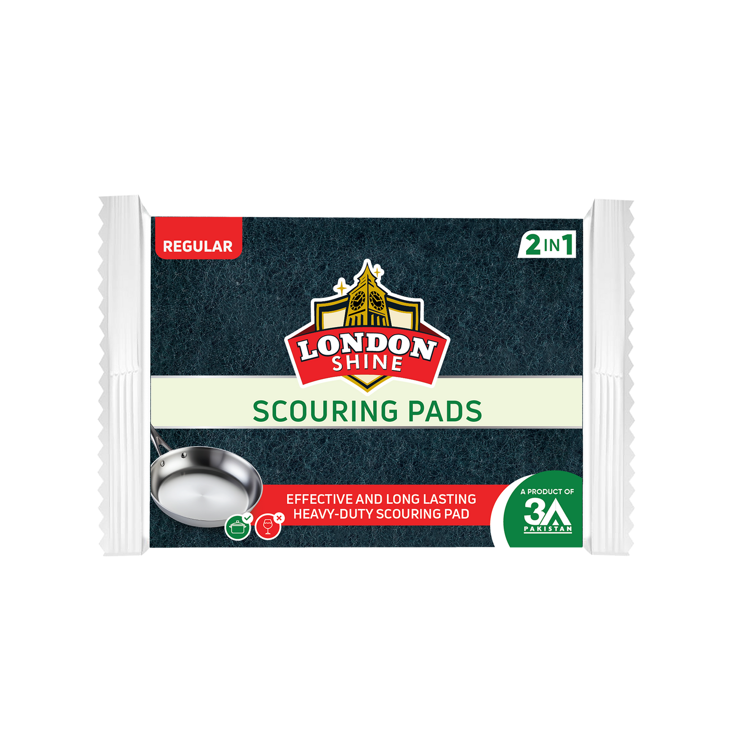 Scouring Pads - Regular (2 In 1)